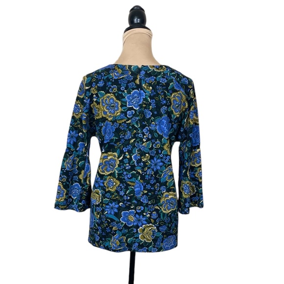 EUC Ann Taylor Flora Ponte 3/4 Length Blouse (GMH-T) - Picture 4 of 8